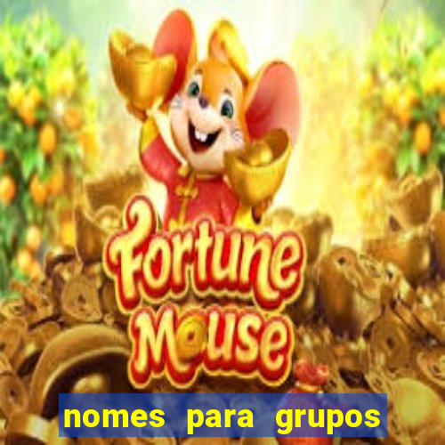 nomes para grupos de loteria no zap